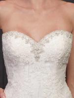 Heart Neckline Wedding Gown